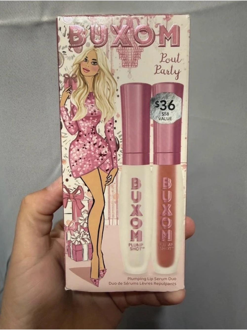 BUXOM Pout Party Plumping Lip Serum Duo - Pink & Clear
